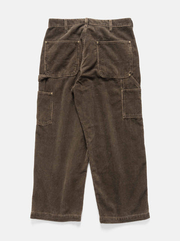 BEAMS Double Knee Corduroy Work Pants Brown, Pants