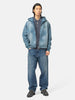 BEAMS Short Fit Faded Full Zip Hoodie Blue, Hoodies