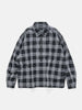 BEAMS Half Zip Pullover Shirt Black Check, Shirts