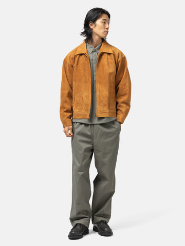 BEAMS Suede Zip Blouson Lt. Brown, Leather Jackets