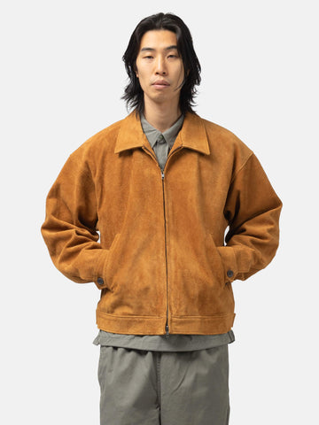 BEAMS Suede Zip Blouson Lt. Brown, Leather Jackets