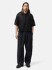 BEAMS Mesh Open Collar Shirt Black, Shirts