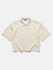 BEAMS Mesh Open Collar Shirt Off White, Shirts