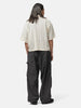 BEAMS Mesh Open Collar Shirt Off White, Shirts