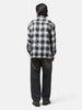 BEAMS Ombre Bleach Open Collar Black, Shirts