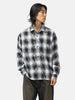 BEAMS Ombre Bleach Open Collar Black, Shirts