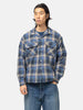 BEAMS Ombre Check Open Collar Shirt Navy, Shirts