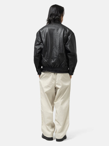 BEAMS Pocket Leather Blouson Black, Leather Jackets