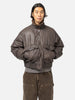 BEAMS Short Down G1 Leather Jacket Dark Brown, Bomber Jackets