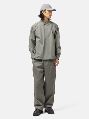 BEAMS Tech Pullover Shirt Sage, Shirts