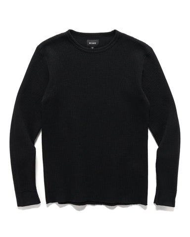 BEAMS Thermal Crew Neck Black, Sweaters