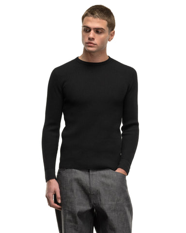 BEAMS Thermal Crew Neck Black, Sweaters