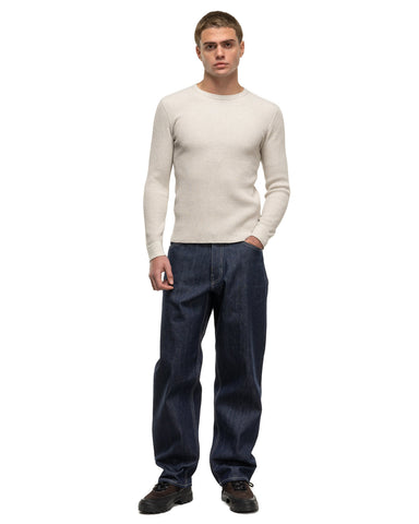 BEAMS Thermal Crew Neck Oatmeal, Sweaters