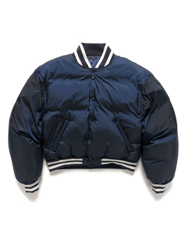 BEAMS Varsity Down Jacket Navy, Outerwear