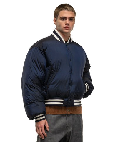 BEAMS Varsity Down Jacket Navy, Outerwear