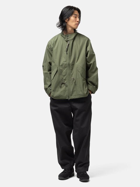 BEAMS Wide Basic Twill Easy Pants Black, Pants