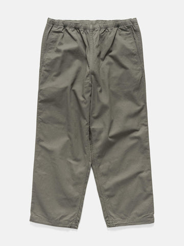 BEAMS Wide Basic Twill Easy Pants Sage, Pants