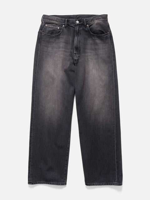 BEAMS Wide Denim Dusty Black, Jeans