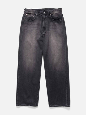 BEAMS Wide Denim Dusty Black, Jeans
