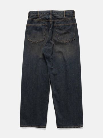 BEAMS Wide Denim Dusty Indigo, Jeans
