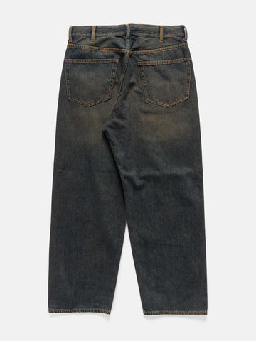 BEAMS Wide Denim Dusty Indigo, Jeans