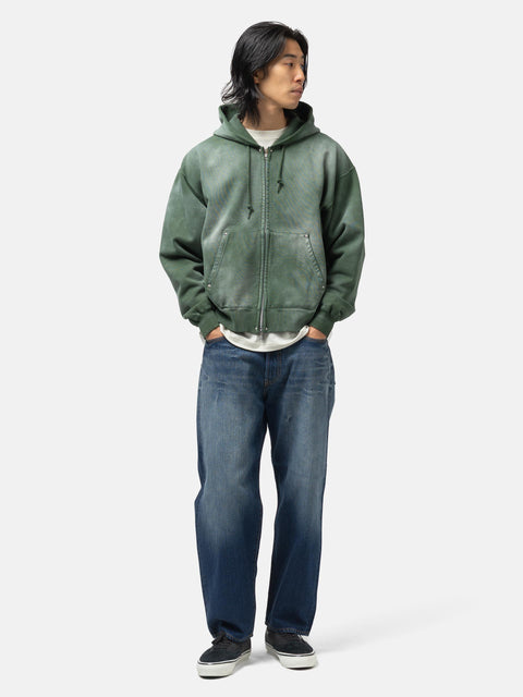 BEAMS Wide Denim Indigo Used, Jeans