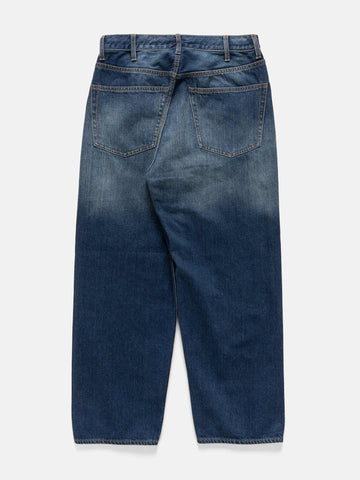 BEAMS Wide Denim Indigo Used, Jeans
