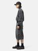 BEAMS Wide Denim Three Quarter Pants Black Used, Shorts