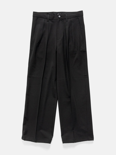 BEAMS Wide Slacks Black, Pants