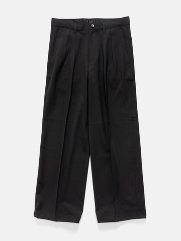 BEAMS Wide Slacks Black, Pants
