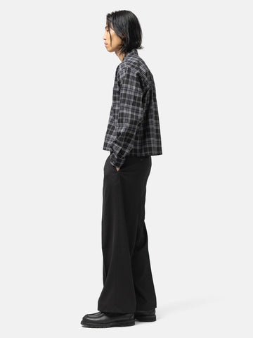 BEAMS Wide Slacks Black, Pants