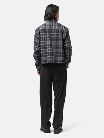 BEAMS Wide Slacks Black, Pants