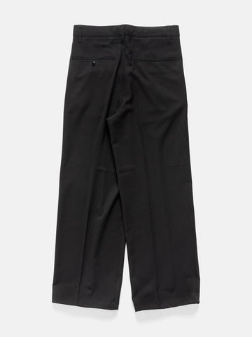 BEAMS Wide Slacks Black, Pants