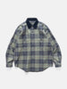 BEAMS Work Check Shirt Olive, Shirts