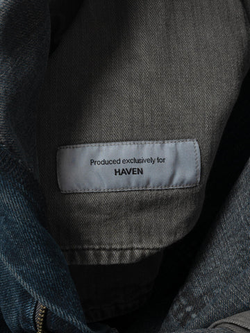 BEAMS the A HAVEN Exclusive Denim Double Knee Pant Sumi Rinse, Pants