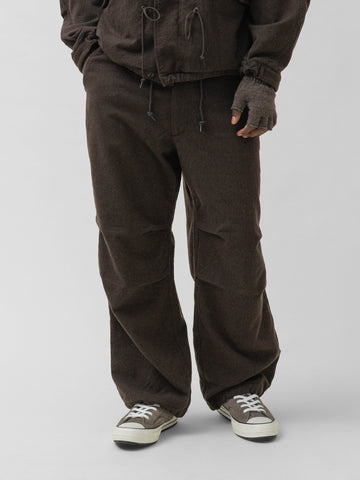 BEAMS the A HAVEN Exclusive Wool Over Pant D.Brown, Pants