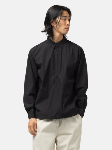 BEAMS Tech Pullover Shirt Black, Shirts