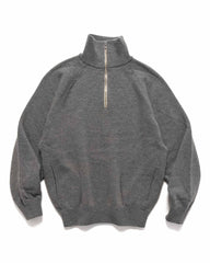 Batoner Backloop Camel Half Zip Grey, Sweaters