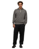 Batoner Backloop Camel Half Zip Grey, Sweaters