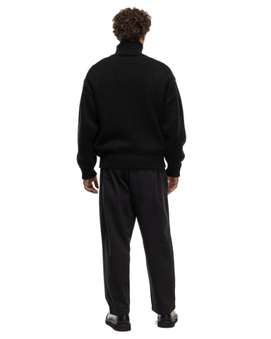 Batoner Blueface Low Gauge Turtle Neck Black, Sweaters