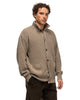 Batoner High Twist Card Wool Pique Blouson Beige, Outerwear