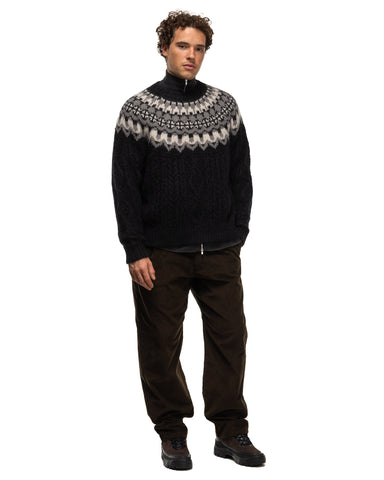 Batoner Nordic Mohair Crew Neck Black, Sweaters