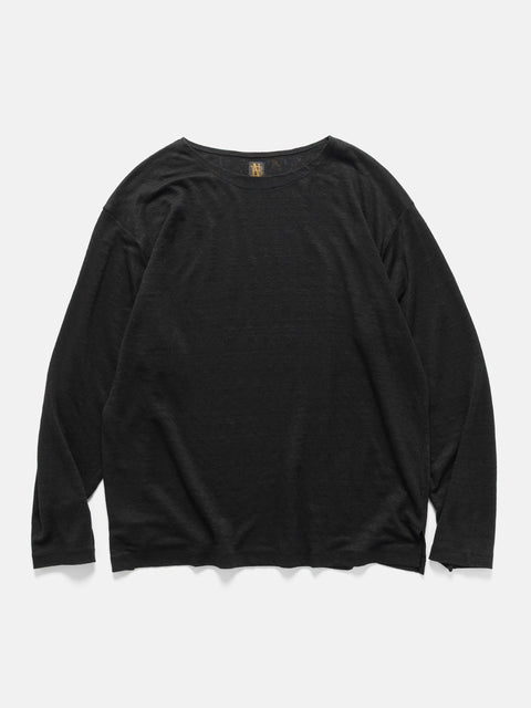 Batoner Normandy Linen Basque Shirt Black, T-Shirts