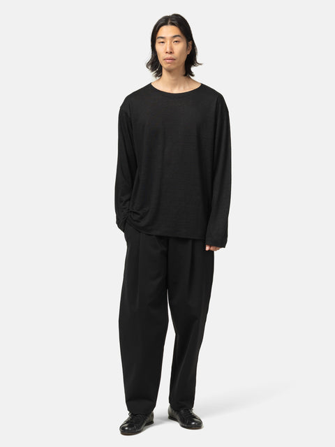 Batoner Normandy Linen Basque Shirt Black, T-Shirts