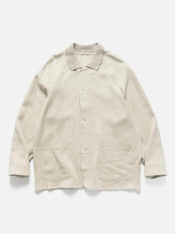 Batoner Ochiwata Linen Hopsack Coverall Natural, Jackets