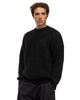 Batoner Pure Mohair Signature Crew Neck Black, Sweaters