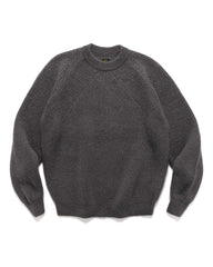 Batoner Pure Mohair Signature Crew Neck Grey, Sweaters