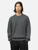 Batoner Washed High Count Linen Crew Neck Charcoal, Sweaters