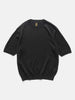 Batoner Washed High Count Linen Crew Neck Short Sleeve Black, T-Shirts