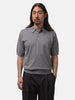 The A by BEAMS 16 Gauge Suvin Polo Grey, Polos